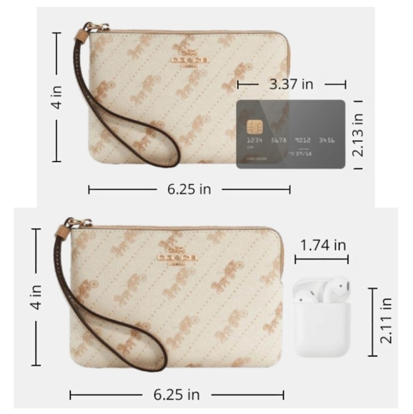 Coach Wristlet Horse And Carriage Print - Picture 4 of 13